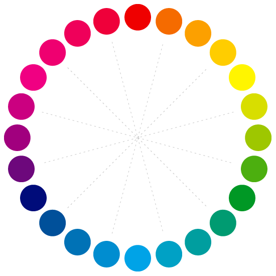 24 colors of CMYK color
