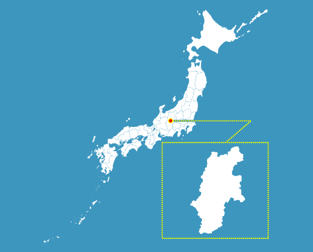 長野県の形と場所