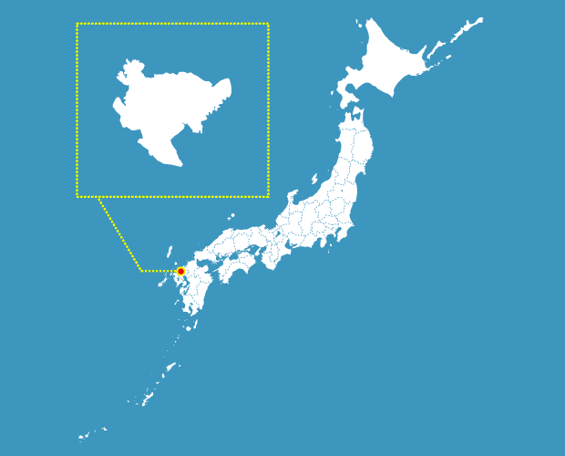 佐賀県の形と場所