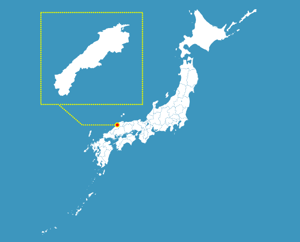 島根県の形と場所
