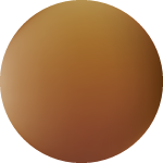 茶色の色相球