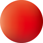 赤色の色相球