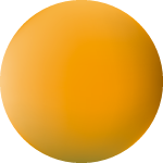 橙色の色相球