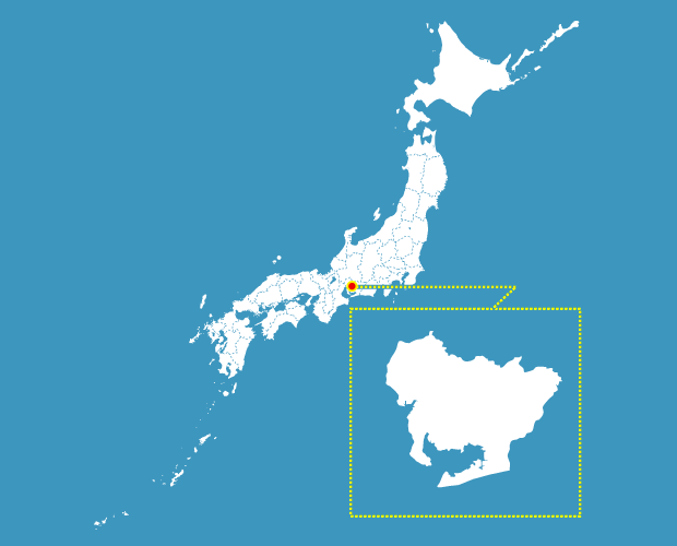 愛知県の形と場所