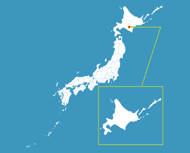 北海道の形と場所
