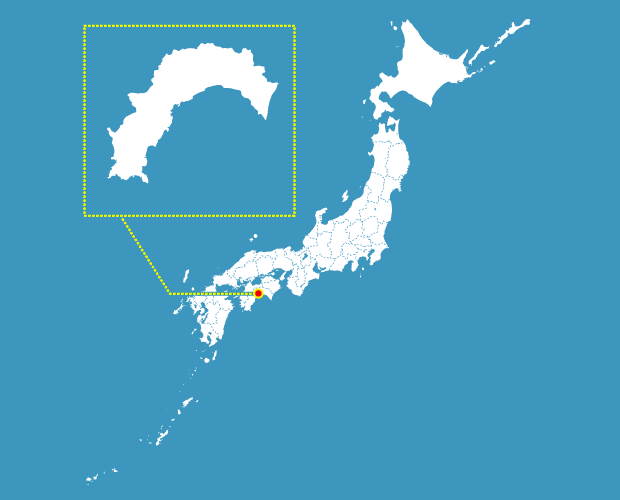 高知県の形と場所