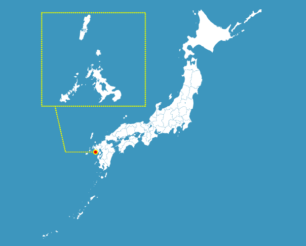 長崎県の形と場所