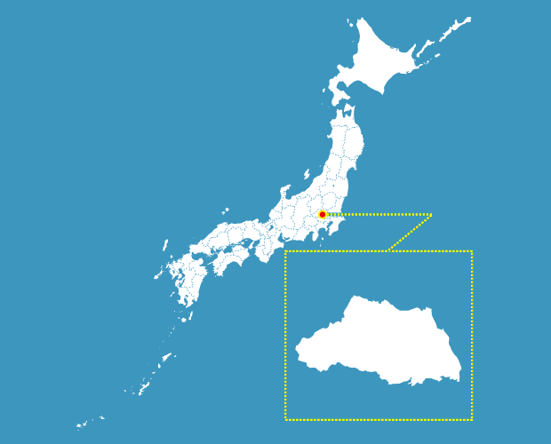埼玉県の形と場所