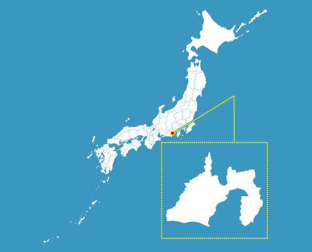 静岡県の形と場所