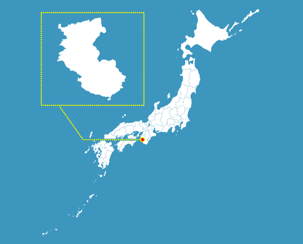 和歌山県の形と場所